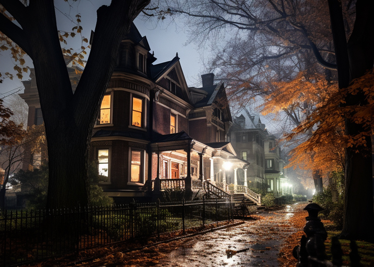 Dark Gothic Victorian House Tour Photos